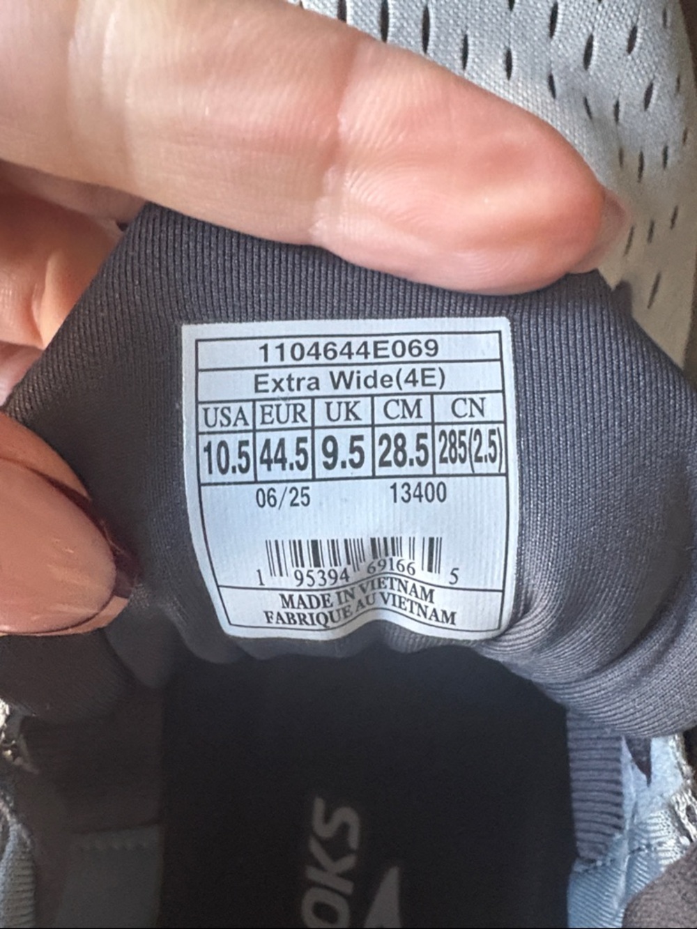 Brooks Light Gray and Dark Gray Athletic Running Shoes - Picture 6 of 6